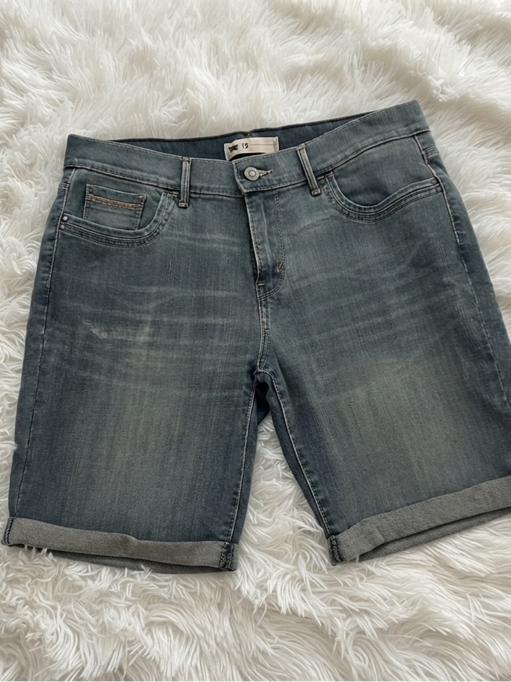 Levi's Grey Denim Jean Shorts